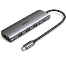 UGREEN multifunkční HUB USB-C - 3x USB 3.0, HDMI, jack, USB-C_1327465191