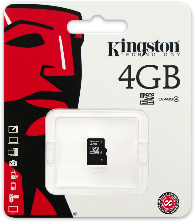 Kingston Micro SDHC 4GB Class 4_1858269962