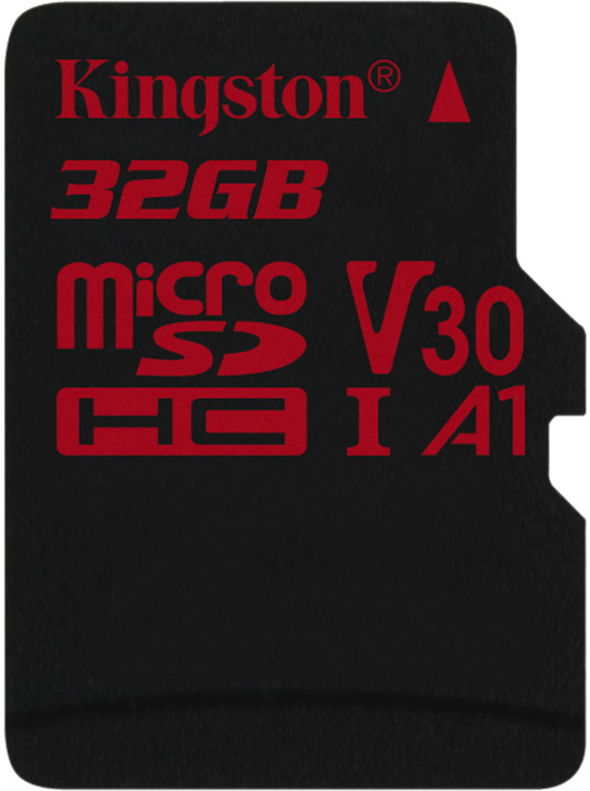 Kingston Micro SDHC Canvas React 32GB 100MB/s UHS-I U3_1584190054
