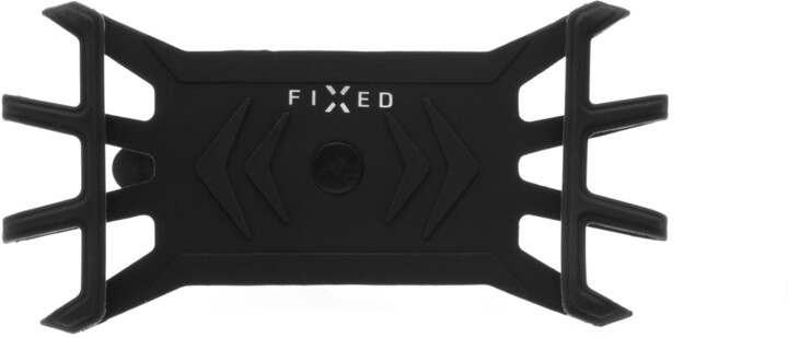 FIXED silikonový držák Bikee pro mobilní telefon, na kolo, černá_1427575927