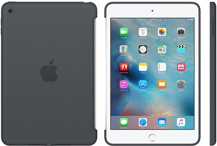 Apple iPad mini 4 Silicone Case, šedá_763497886