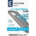 Cellularline ochranný kryt pro Samsung Galaxy A21s, antimikrobiální, černá