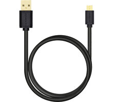 AXAGON BUMM-AM30QB, HQ Kabel Micro USB - USB A, datový a nabíjecí 2A, černý, 3 m_2052123594