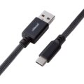 CableMod Pro Coiled Cable, USB-C/USB-A, 1,5m, Carbon Grey_1414691874