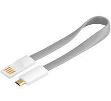 PremiumCord USB, A-B micro, magnetický, šedá - 0,2 m_1804707995