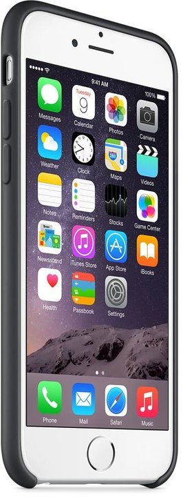 Apple Silicone Case pro iPhone 6, černá_399438668