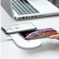 Baseus Smart 3-in-1 Wireless Charger for iPhone + Apple Watch + AirPods (18W MAX) , bílá_192445345