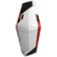 NZXT Phantom, bílá s červenými pruhy