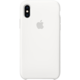 Apple silikonový kryt na iPhone XS, bílá