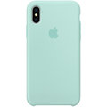 Apple silikonový kryt na iPhone X, brčálově zelený_1870504024