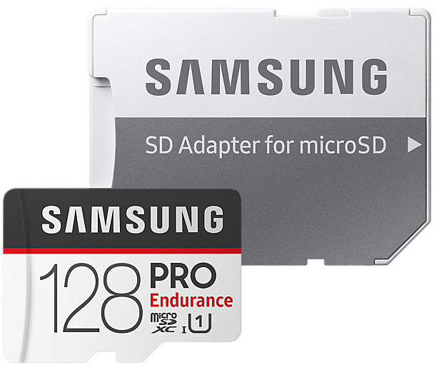 Samsung Micro SDXC 128GB PRO Endurance UHS-I + SD adaptér
