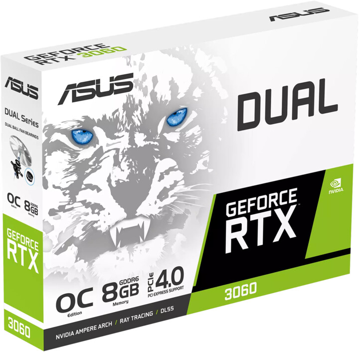 ASUS Dual GeForce RTX 3060 White OC Edition, 8GB GDDR6_1466731668