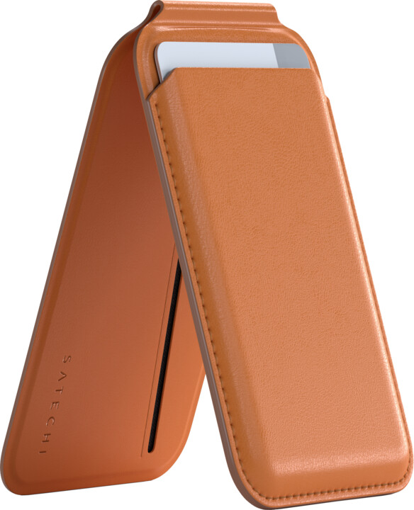 Satechi magnetický stojánek / peněženka Vegan-Leather pro Apple iPhone 12/13/14/15 (všechny modely),_543472434