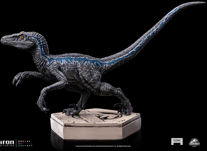 Figurka Iron Studios Jurassic World - Velociraptor Blue - Icons_1860951385