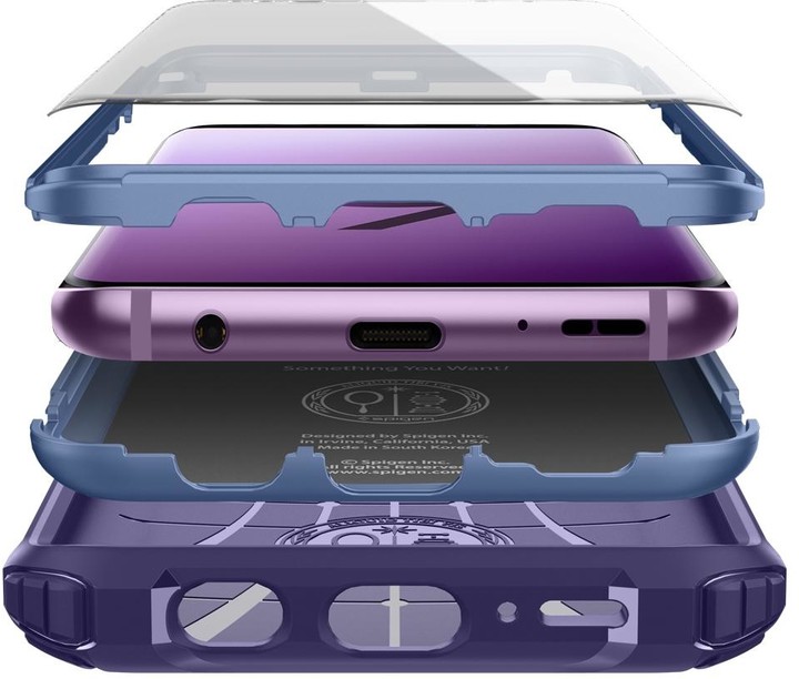 Spigen Pro Guard pro Samsung Galaxy S9, deep purple_1171047270