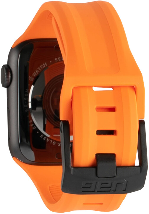 UAG silikonový řemínek Scout Strap pro Apple Watch, 42/44mm, oranžová_1307995582