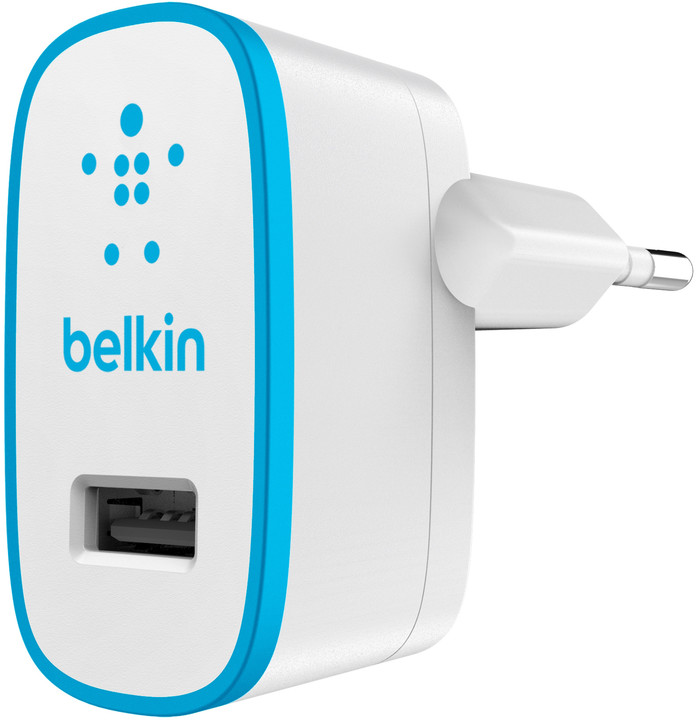 Belkin nabíječka USB, 230V, 1 x USB, 2.1A, modrá_1742506377
