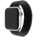 FIXED nylonový řemínek pro Apple Watch, 42/44mm, velikost XS, černá