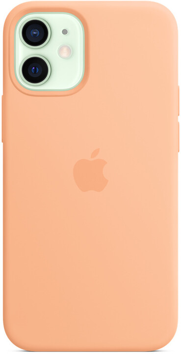 Apple silikonový kryt s MagSafe pro iPhone 12 mini, světle oranžová_1283905356