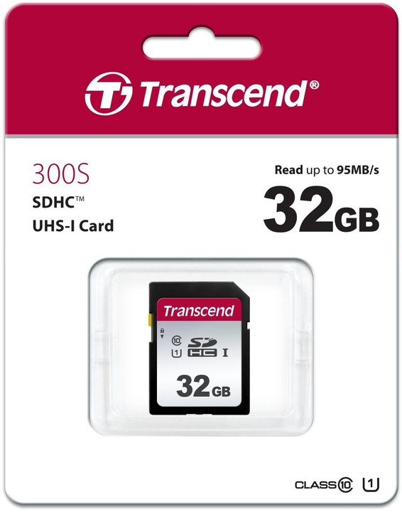 Transcend SDHC 300S 32GB 95MB/s UHS-I U1_1235805542