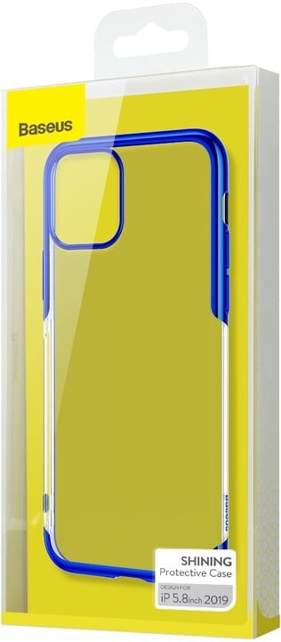 BASEUS Shining Series gelový ochranný kryt pro Apple iPhone 11 Pro, modrá_1050179724