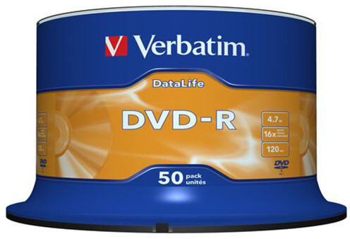 Verbatim DVD-R 4,7GB 16x, Matt Silver, Spindle 50ks_1355575075