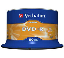 Verbatim DVD-R 4,7GB 16x, Matt Silver, Spindle 50ks_1355575075