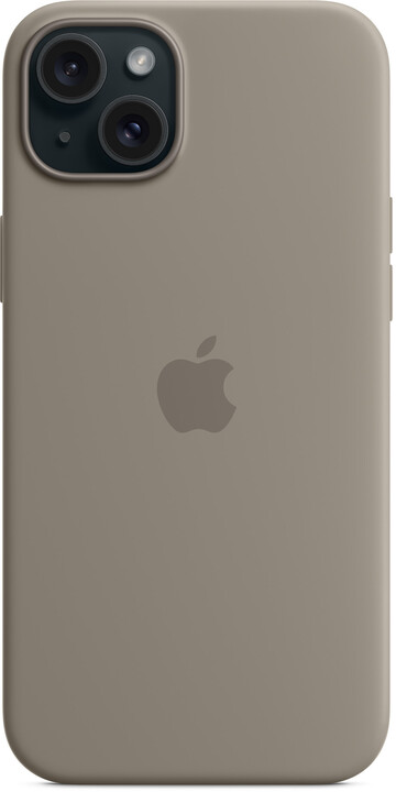 Apple Silikonový kryt s MagSafe pro iPhone 15 Plus, jílově šedá_1664132438