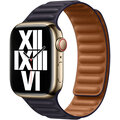 Apple Watch řemínek kožený tah 41mm, M/L, inkoustově fialová_2107546911