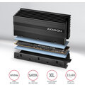 AXAGON LR-M2XL, hliníkový pasivní chladič pro oboustranný M.2 SSD disk, výška 36 mm_1628082213