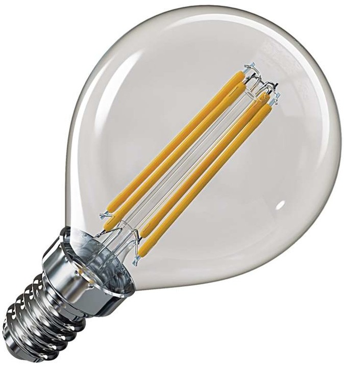 Emos LED žárovka Filament Mini Globe 4W E14, teplá bílá_600166274