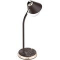 IMMAX LED stolní lampička FINCH, Qi nabíjení, stmívatelná, hnědá / zlatá_22310802