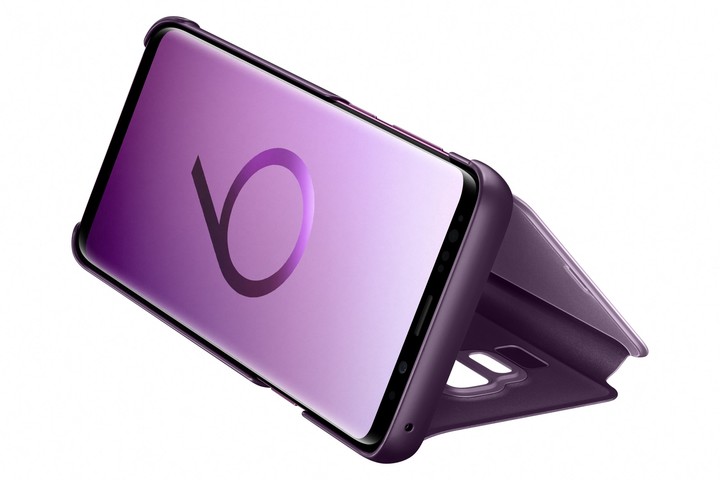 Samsung flipové pouzdro Clear View se stojánkem pro Samsung Galaxy S9+, fialové_1839340714