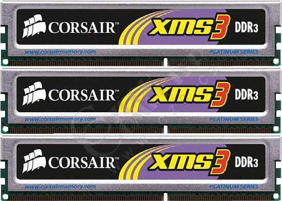 Corsair XMS3 3GB (3x1GB) DDR3 1333 (TR3X3G1333C9)_2046629627