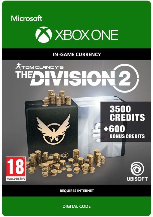 Tom Clancy&#39;s The Division 2 - 4100 Premium Credits Pack (Xbox ONE) - elektronicky_535224199