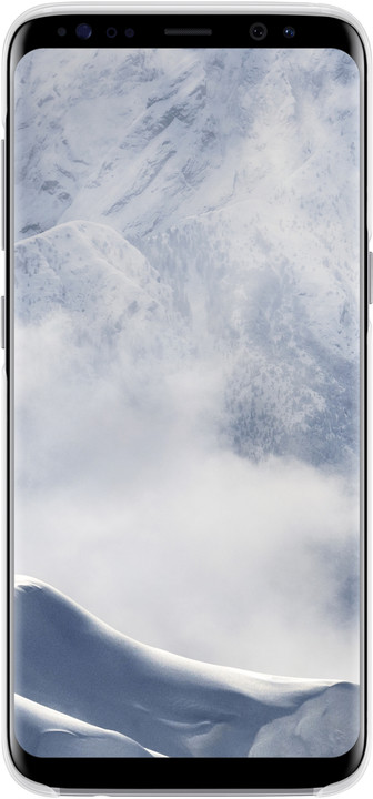 Samsung S8 poloprůhledný zadní kryt, stříbrná_1392813771