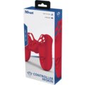 Trust silikonový návlek Rubber Skin GXT 744B pro PS4 DualShock, červená_1089138292