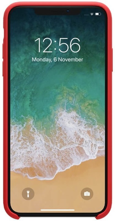 Nillkin Flex Pure Liquid silikonové pouzdro pro iPhone XS Max, červená_1850938961