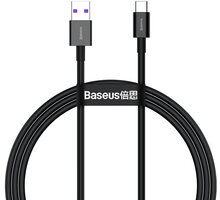 Baseus nabíjecí / datový kabel Superior Series USB-A - USB-C, 66W, 1m, černá CATYS-01