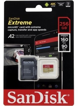 SanDisk micro SDXC Extreme 256GB 160MB/s A2 UHS-I U3 V30 + SD adaptér_372048938