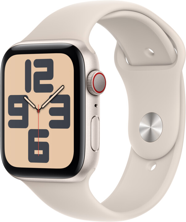 Apple Watch SE 2023, Cellular, 44mm, Starlight, Starlight Sport Band - M/L_1537831021