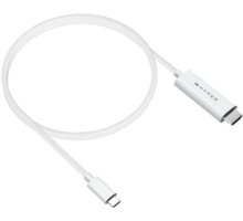 Hyper® kabel USB-C - HDMI, 4K, 2.5m, bílá_900593766