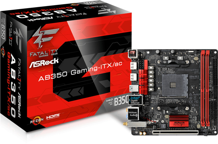 ASRock Fatal1ty AB350 Gaming-ITX/ac - AMD B350_1916980508