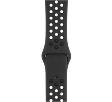 Apple řemínek pro Watch Series 5, 44mm sportovní Nike - S/M a M/L, antracitová/černá_1617726237