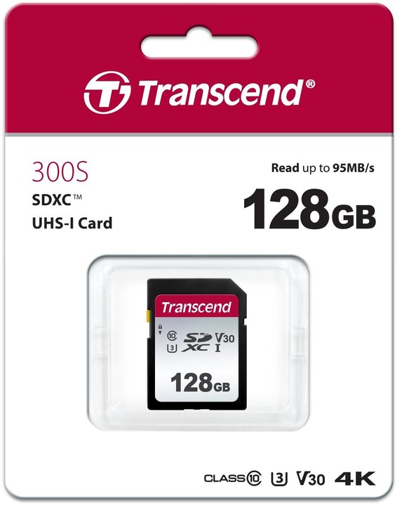 Transcend SDXC 300S 128GB 95MB/s UHS-I U3_1640111714