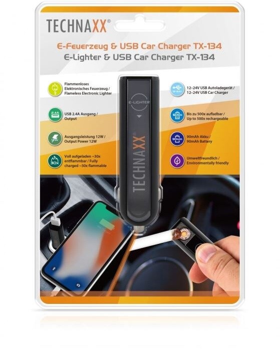 Technaxx elektronický zapalovač a USB nabíječka do auta (TX-134)_1883689457