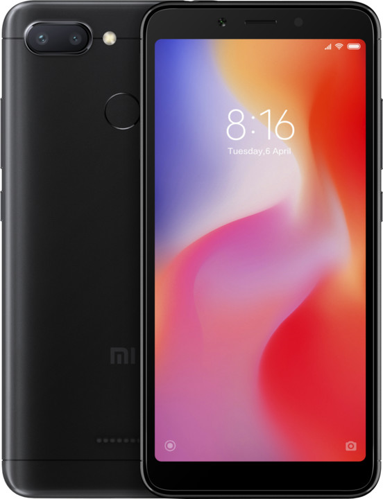 Xiaomi Redmi 6 Dual, 3GB/32GB, černý_1535495758