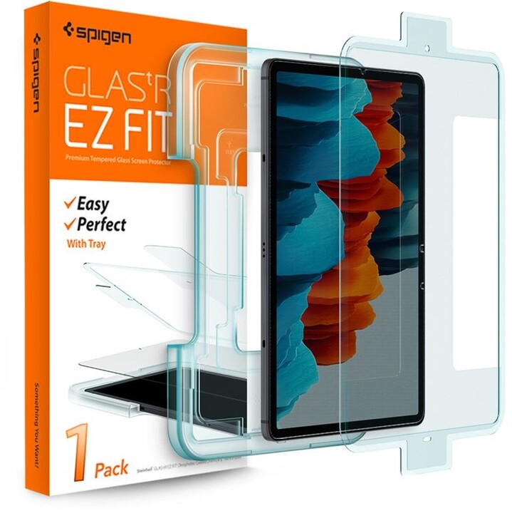 Spigen ochranné sklo tR EZ Fit pro Samsung Galaxy Tab S7, čirá