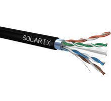 Solarix instalační kabel CAT6 FTP PE F venkovní 500m/cívka Poukaz 200 Kč na nákup na Mall.cz + O2 TV HBO a Sport Pack na dva měsíce