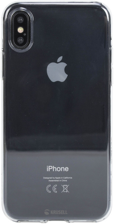 Krusell zadní kryt BOVIK pro Apple iPhone X, transparentní_2108088514